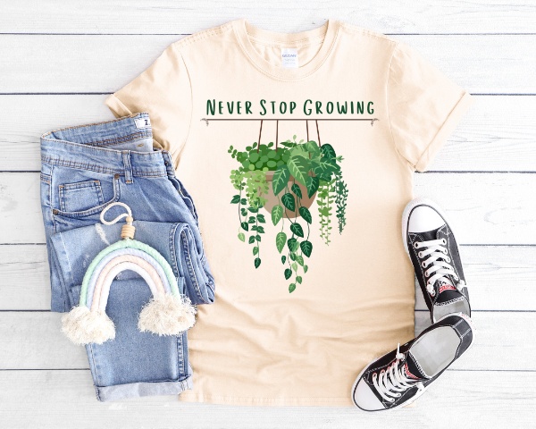 Never Stop Growing T-shirt